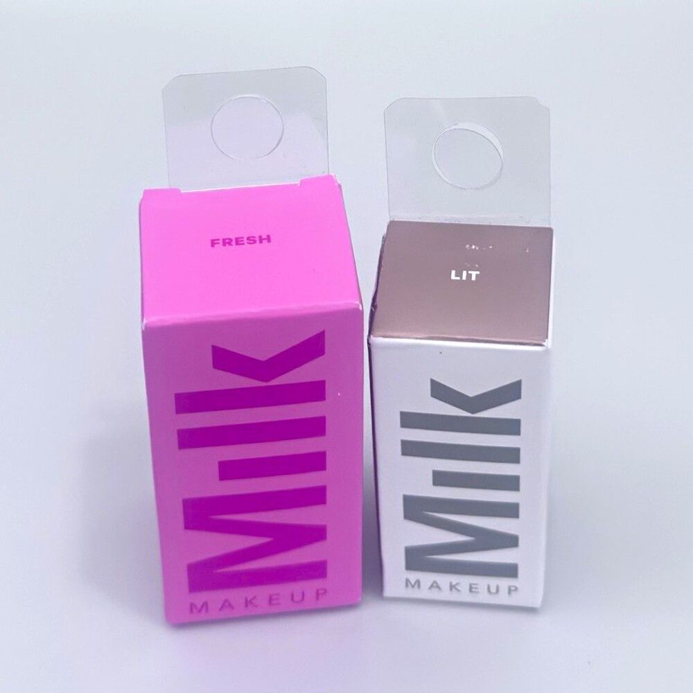Milk Makeup Jelly Tint Fresh & Lit Highlighter Mini Duo Lip Cheek Stain NIB